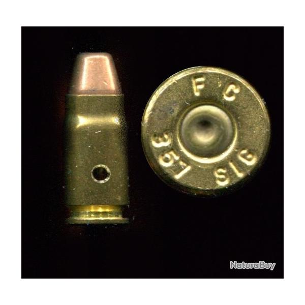 .357 SIG - marquage : F  C  357 SIG - balle cuivre tronconique