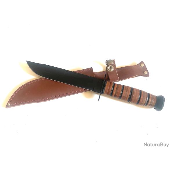 Ancien couteau poignard de combat US repro Ka-bar ww2