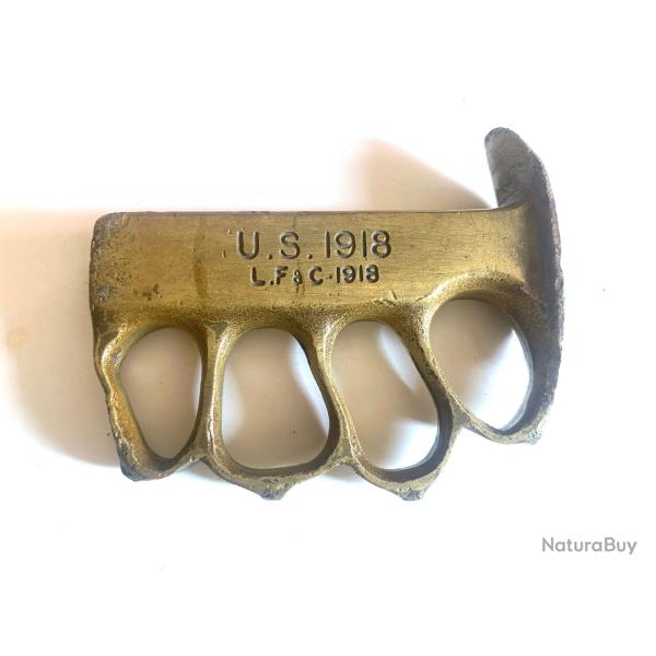 Ancienne poign�e de couteau US 1918 LF & C 1918 ww1