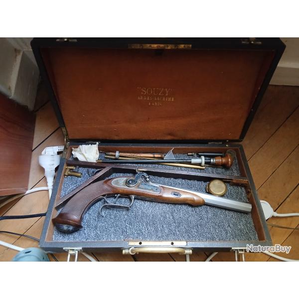 Pedersoli lepage percussion cal 44 en coffret etat neuf