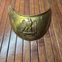 HAUSSE DE COL A L'AIGLE EN LAITON OFFICIERS DE TROUPES A PIEDS SECOND EMPIRE