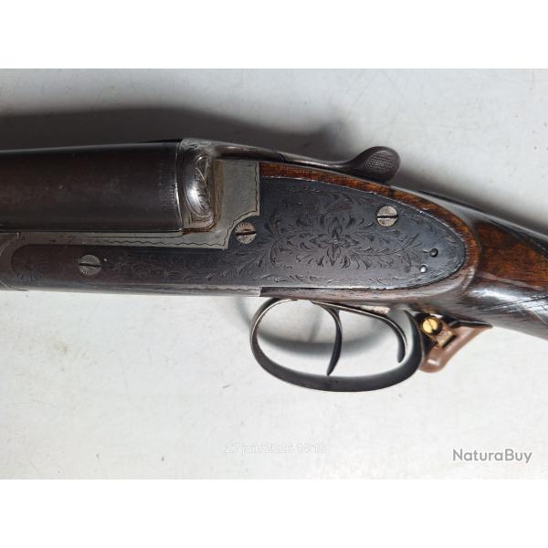 fusil artisanal F. Magand (Saint-�tienne) calibre 16 avec ancien �tui type jambon