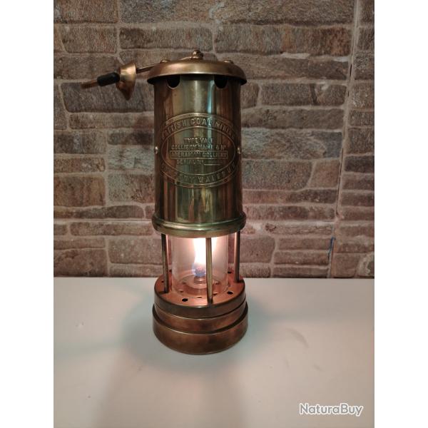 lampe de mineur Made In Wales UK En Laiton Ref GL collection vintage