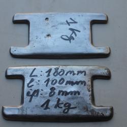 1kg de plomb fondu typographie
