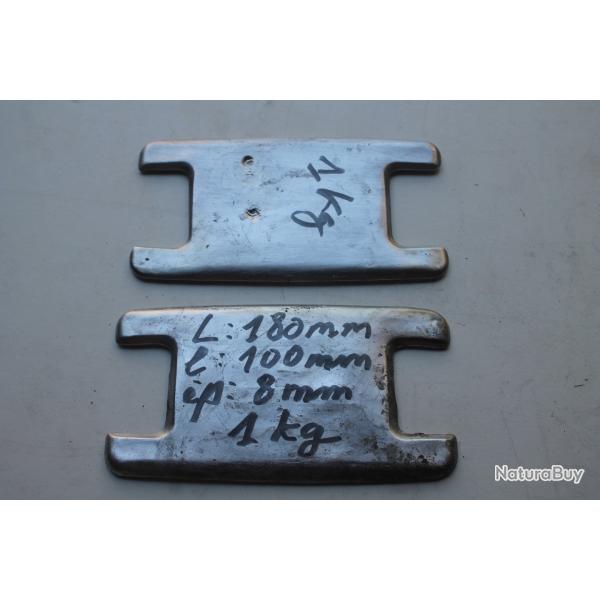 1kg de plomb fondu typographie