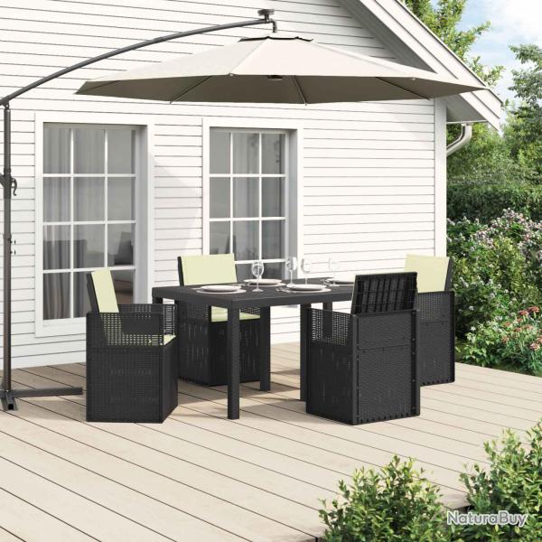 Ensemble de salle � manger, 5 pi�ces, anthracite et cr�me