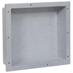 Niche de douche Gris mat 41x36x10 cm