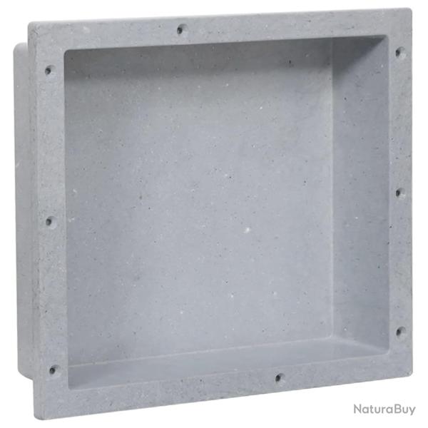 Niche de douche Gris mat 41x36x10 cm