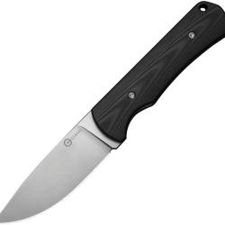 Couteau Fixe Civivi Jencks Lame Acier 14C28N Manche G10 Noir &Eacute;tui Kydex CIVC240511