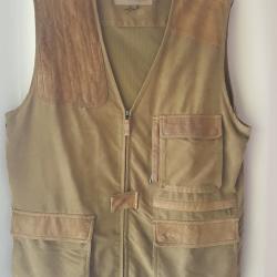 Gilet Blaser cuir et tissu