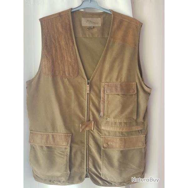 Gilet Blaser cuir et tissu