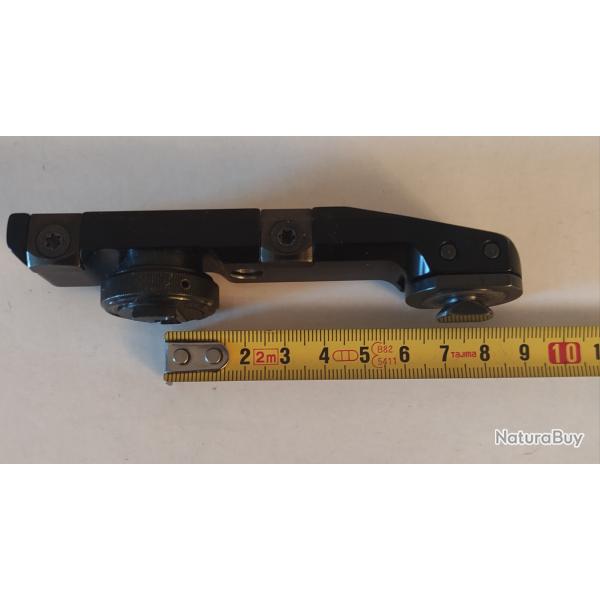 Montage pivotant Recknagel pour lunette a rail prismatique.