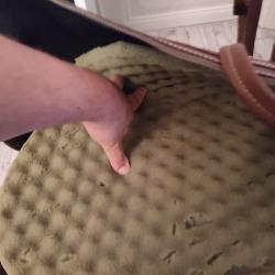 Vends housse de carabine en cuir, fabriqu&eacute;e en France