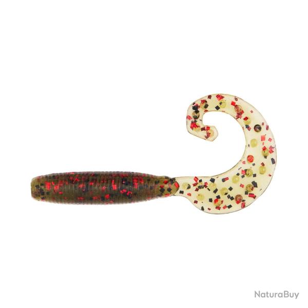 Leurre Souple Reins Fat G Tail Grub Mini 5cm 025-watermelon red flakes