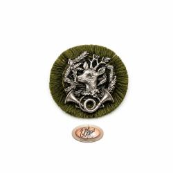 Broche - Chevreuil au ch&ecirc;ne - 11048 - Elless France