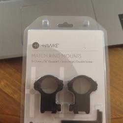 anneaux hawke 25.4mm haut rail 9-11mm