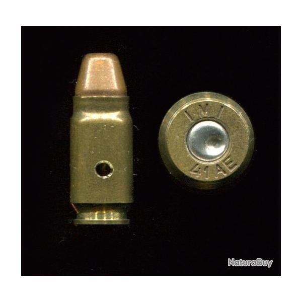 9 mm Action Express - RARE - �tui laiton bouteill� de 22 mm - marquage : IMI 41AE - neutralis�e