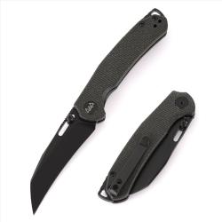 Couteau Wixco Wortex Liner Lock Lame Acier 14C28N Manche Micarta Noir WXC16A