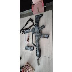 Fusil d'assaut G36 Long AEG Custom Camo + 3 Chargeurs + Accessoires (Pr&ecirc;t &agrave; jouer)