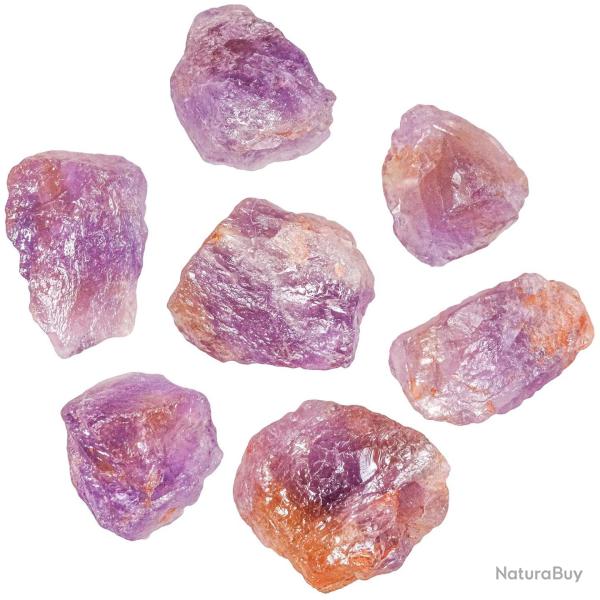 Pierres brutes am�trine - 3 � 6 cm - lot de 5