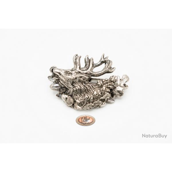 Broche - Cerf au ch�ne - 2055 -  Elless France
