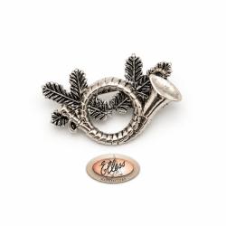Broche - Trompe feuilles de ch&ecirc;ne - 3165 -  Elless France