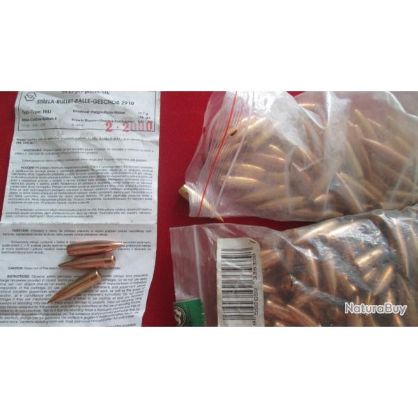 OGIVES  SELLIER BELLOT FMJ 2910 8.22 MM/323