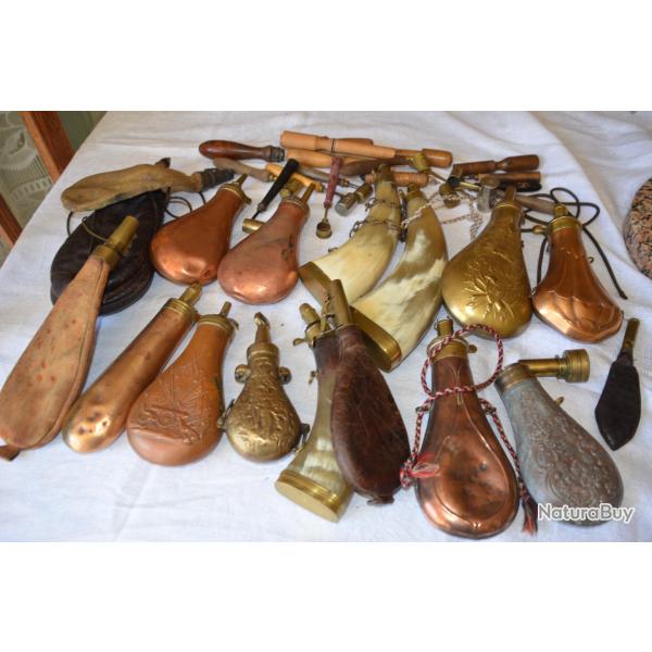 Poires et dosettes pour poudre+ embout de chargement