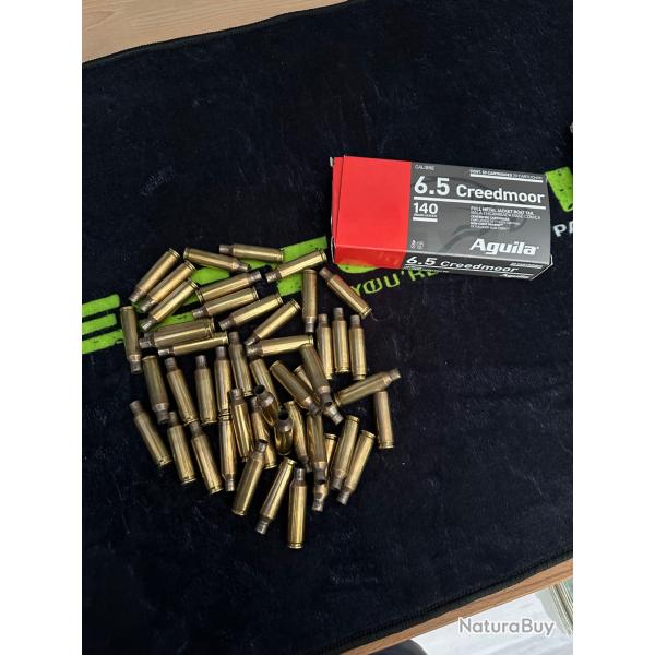 lot 80 �tuis 6,5 creedmoor aguilla tir� 1 fois