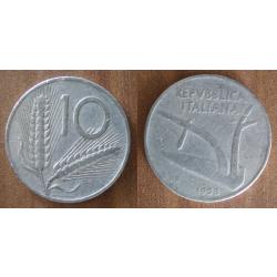 Italie 10 Lire 1953 Par Romagnoli Piece Lires