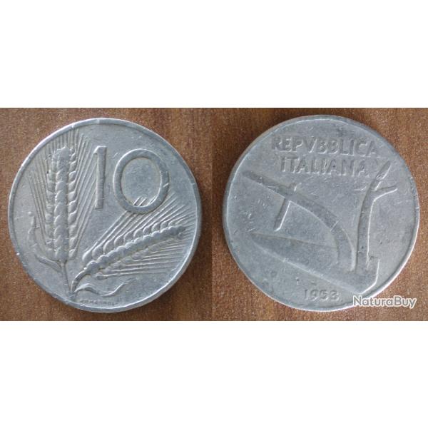 Italie 10 Lire 1953 Par Romagnoli Piece Lires