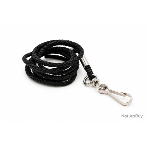 Cordon de sifflet, Nylon noir, diam.3mm - 200/N - Elless France