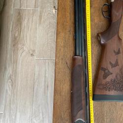 Vends fusil Bettinsoli,calibre 12/magnum superpos&eacute; mod&egrave;le SLx5/66 &eacute;jecteur . Canon de 66 cm avec 5 c