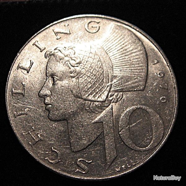 Autriche , piece de 10 schilling de 1976 ttb