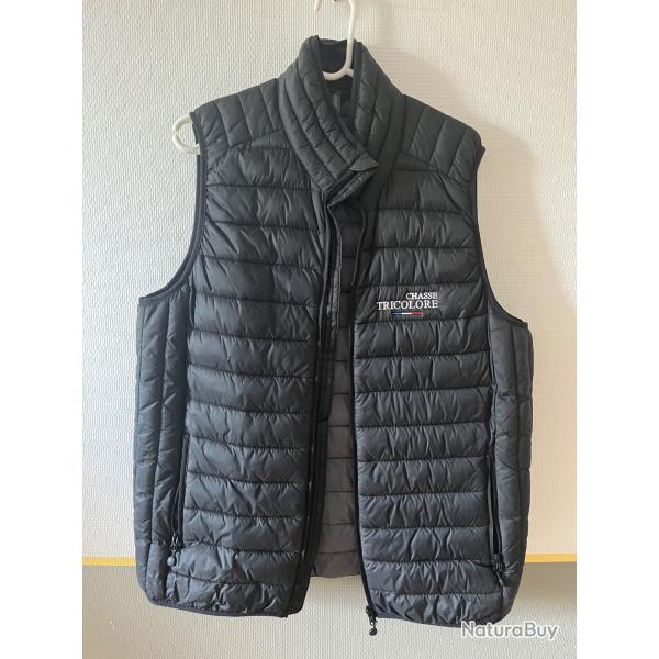 Gilet sans manche chasse tricolore