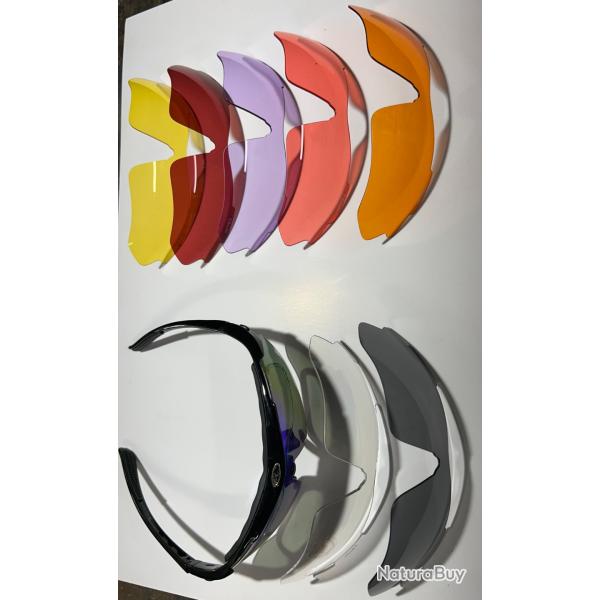 Lunettes de Ball trap Philippe Boutin avec 8 verres de couleurs