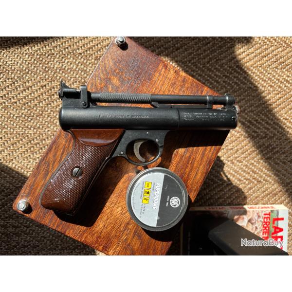 Pistolet � plomb Webley Senior cal. 4.5mm (.177) - r�vis� et rebronz�