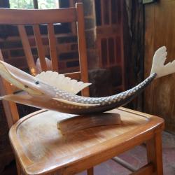 Poisson frabriqu&eacute; en corne de vache