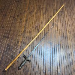 CANNE &Eacute;P&Eacute;E GLAIVE 1831 MINIATURE LAME SOLINGEN XlX &Eacute;ME SIECLE FRANCE