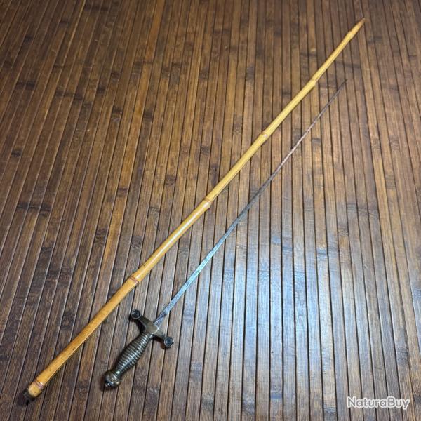 CANNE �P�E GLAIVE 1831 MINIATURE LAME SOLINGEN XlX �ME SIECLE FRANCE