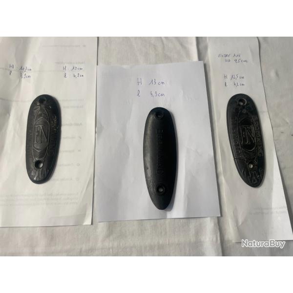 lot de 3 plaques de couche browning ( auto 5)