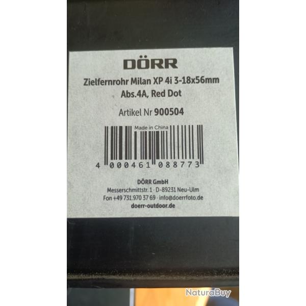 Lunette d'aff�t approche 3-18X56 r�ticule lumineux 4ai