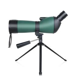 Longue Vue 20-60x60 Coud&eacute;e Tr&eacute;pied Lunette Rep&eacute;rage pour Tir Sportif Chasse Observation Nature Vert