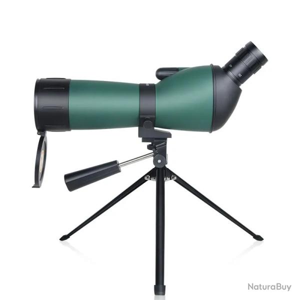 Longue Vue 20-60x60 Coud�e Tr�pied Lunette Rep�rage pour Tir Sportif Chasse Observation Nature Vert