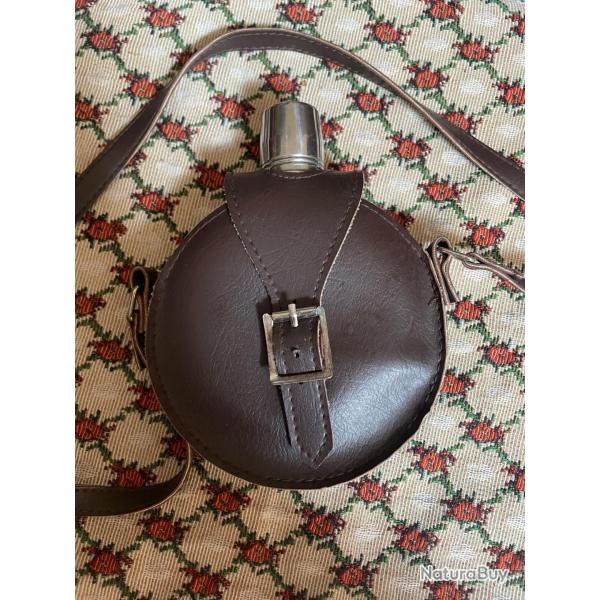 Flasque vintage acier inoxydable