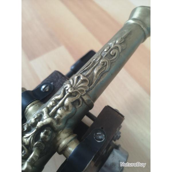 Canon Miniature en Bronze Ancien Marine Artillerie