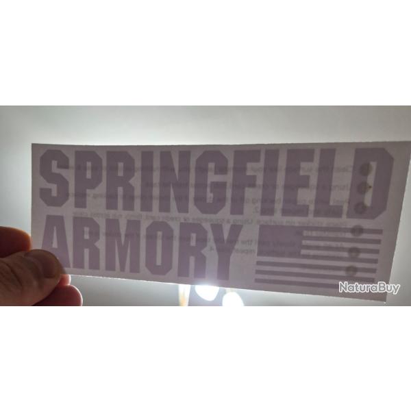 Autocollant armes , tir , pistolet , revolver , carabine. springfield armory