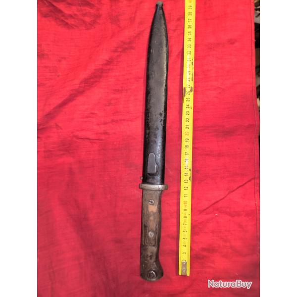 Ba�onnette allemande K98 43ASW homog�ne avec son fourreau. BE