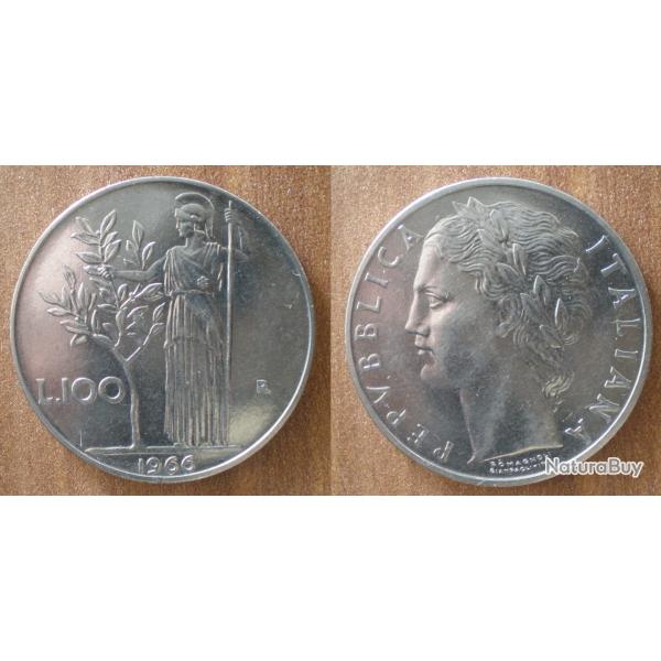 Italie 100 Lire 1966 Piece Lires Italia Italy