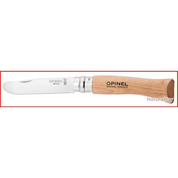 COUTEAU OPINEL ENFANT NUMERO 7 A BOUT ROND